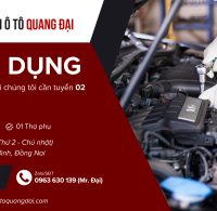 Garage Quang Đại Tuyển dụng 02 Thợ sửa điện lạnh Ô Tô